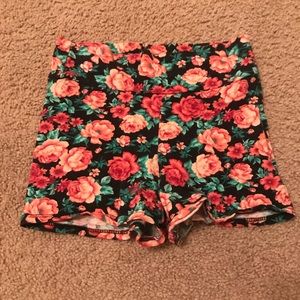Floral Fitted Shorts
